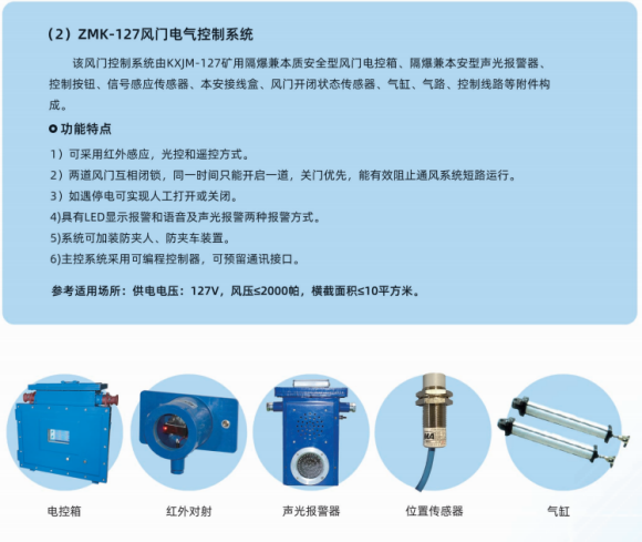 ZMK-127自動風門電氣控制系統