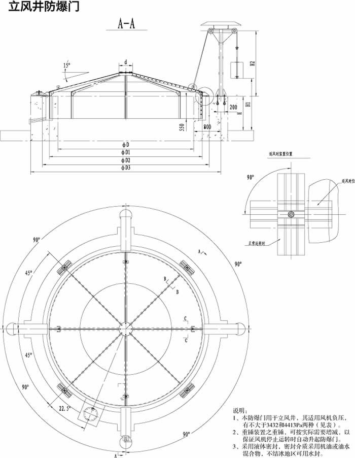 立井防爆蓋圖紙