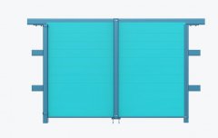 礦用防火門套采用高分子板材插接